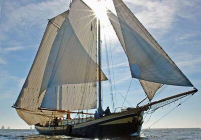 Kaat Mossel voor de wind