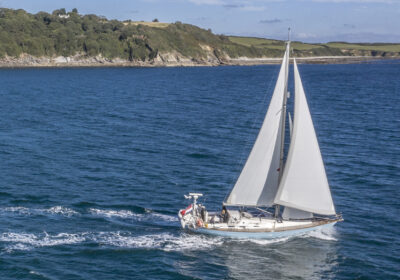 De Cherokee voor de kust van Cornwall