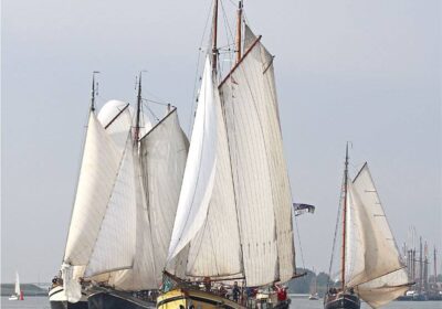 Regatta zeilen met de Kaat Mossel