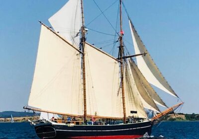 schoener-aron-zeilend Schoener Aron onder zeil