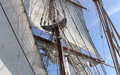 Klim de mast in op de Morgenster