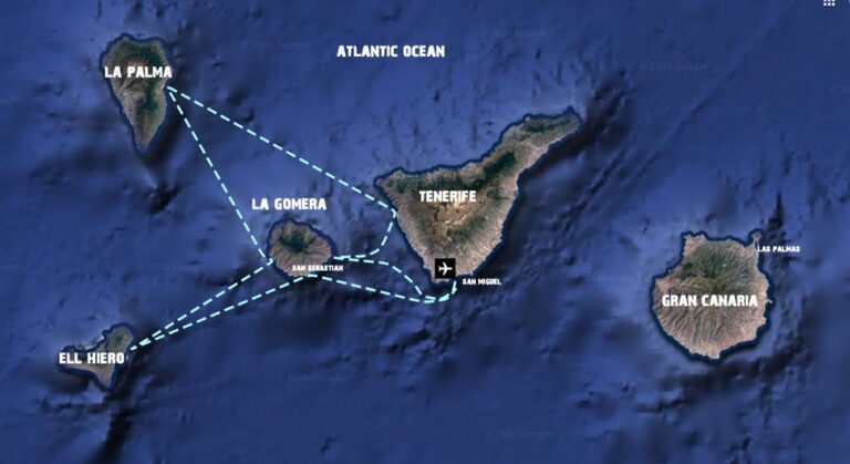 Zeilreis Canarische eilanden route