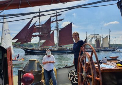 Met de Engelina tijdens de Kieler Woche