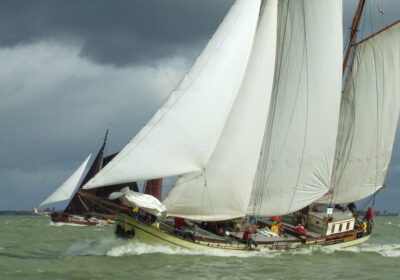 Wedstrijd zeilen met de Bree Sant