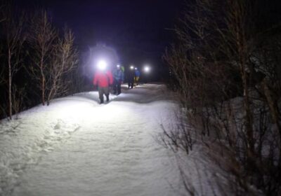 noorwegen-meander-wandeling Wandeling tijdens de polarnacht
