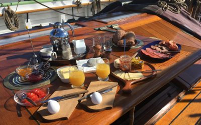 Segelurlaub mit Frühstück an Deck