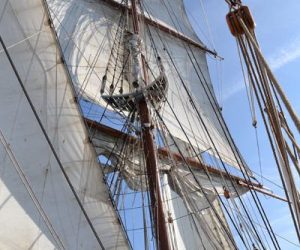 Klim de mast in op de Morgenster