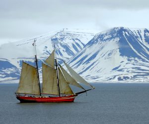 Tallship Noorderlicht onder vol zeil
