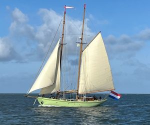 De Quadra zeilend op de Noordzee